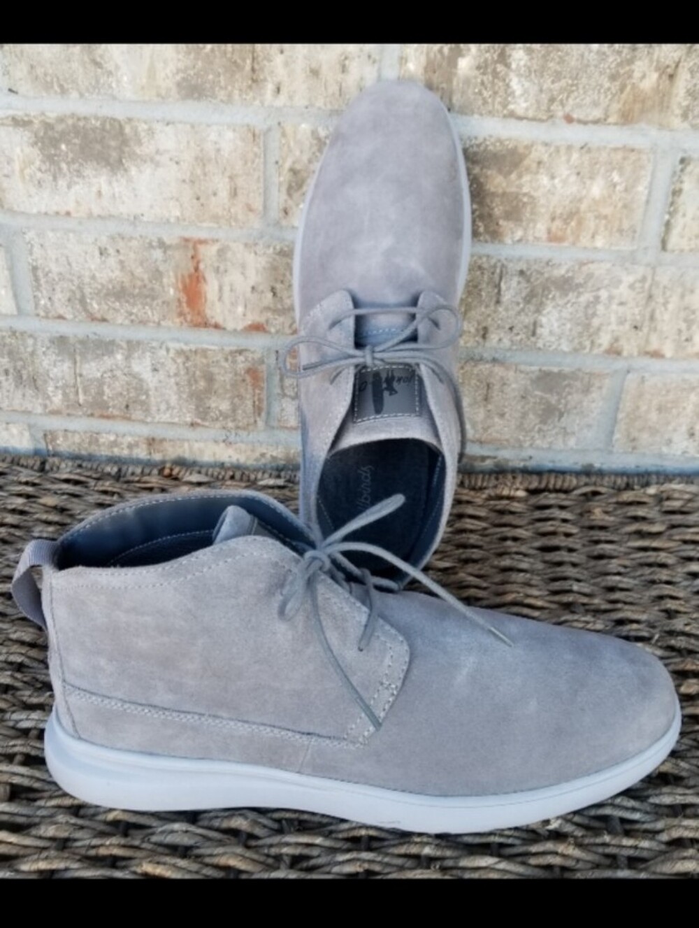 JohnnieO Men Chill Chukka GRAY Suede Boot LaceUp (Men 11) Business Casual Shoes
